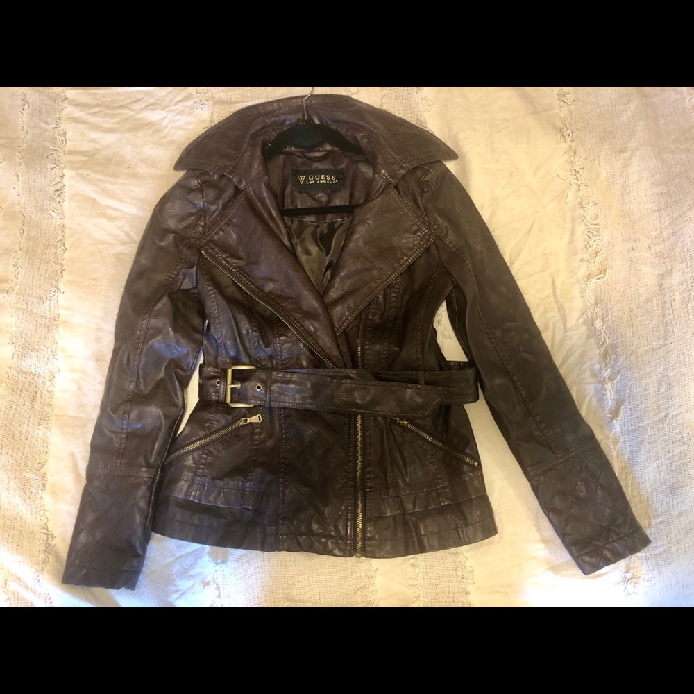 Guess vegan leather jacket